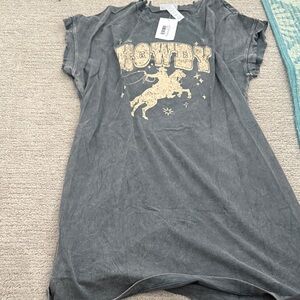 NEST Fragrances Charcoal Dress with Gold Cowboy Print